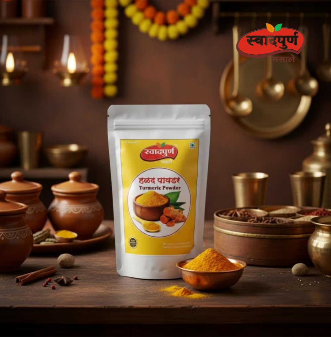 Turmeric Powder | Pure & Natural Haldi Powder | 100% Natural Color & Aroma | No Added Preservatives | Premium Masala for Cooking & Wellness