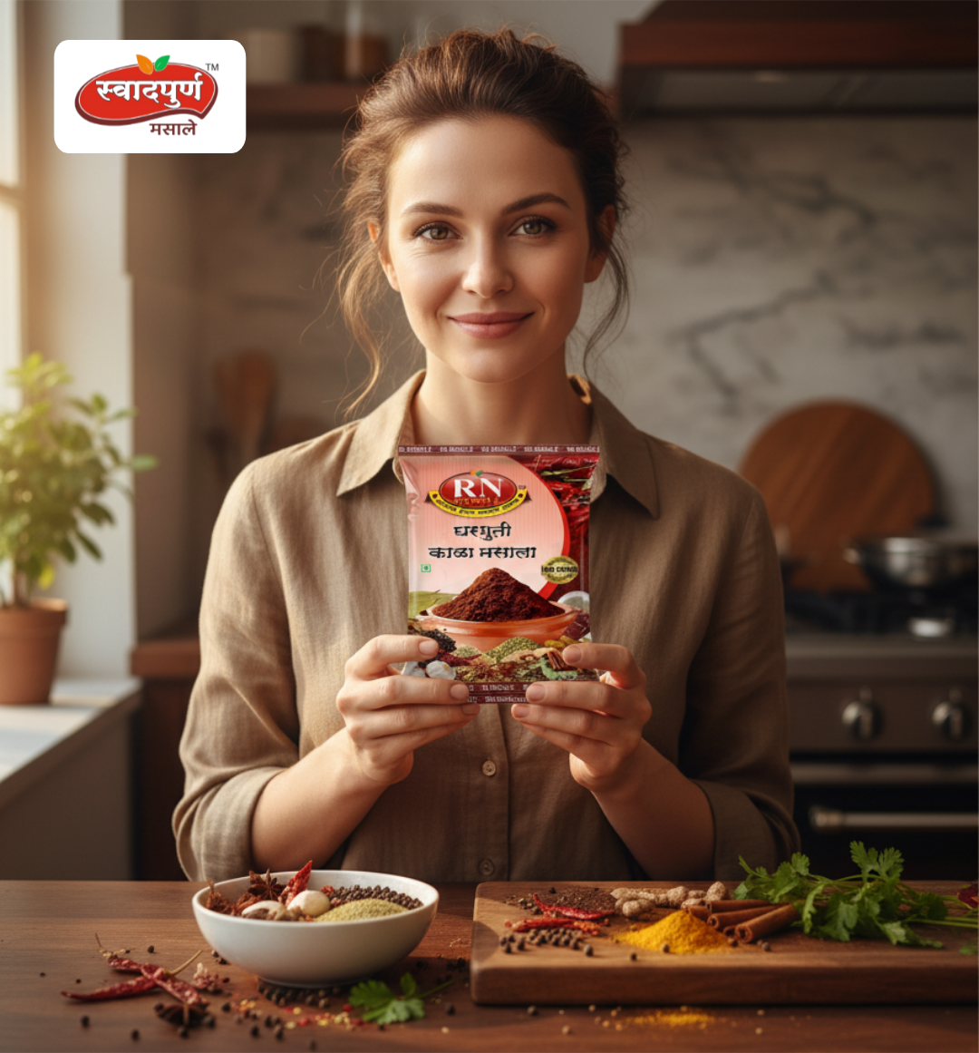 A Gharguti Kala Masala | Authentic Maharashtrian Spice Blend | Pure Homemade Taste | 100% Handmade Masala | All in One Masala | Premium Quality Masala - Image 7