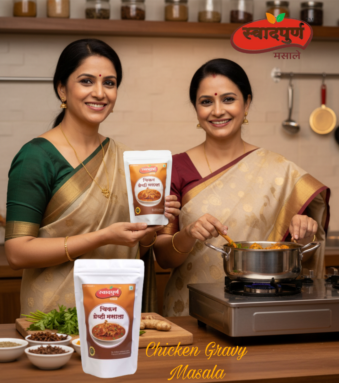 Chicken Gravy Masala | Authentic Maharashtrian Spice Blend for Mutton Curry | Rich Aroma & Traditional Taste | 100% Pure Indian Spices. - Image 6