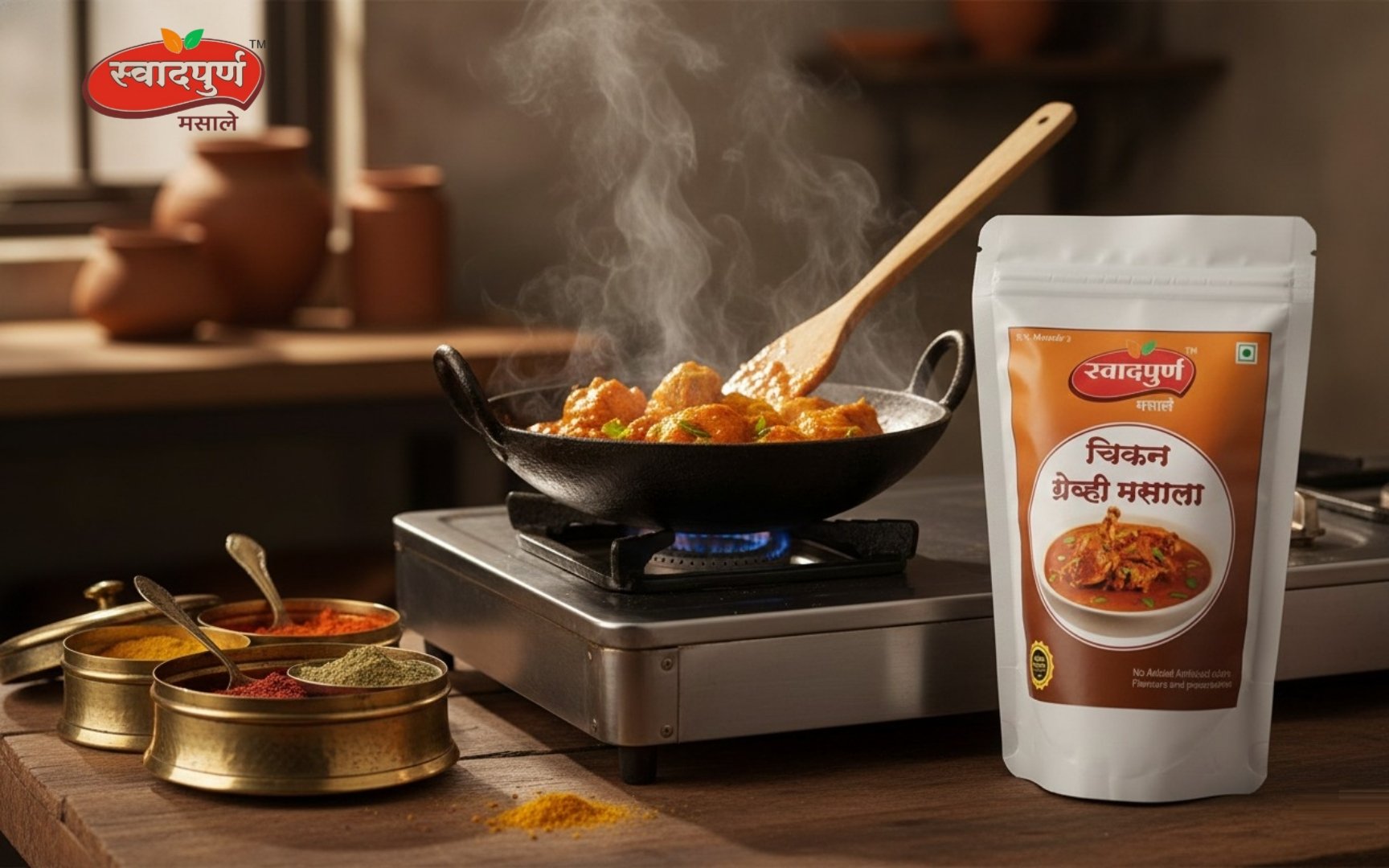 Chicken Gravy Masala | Authentic Maharashtrian Spice Blend for Mutton Curry | Rich Aroma & Traditional Taste | 100% Pure Indian Spices. - Image 15