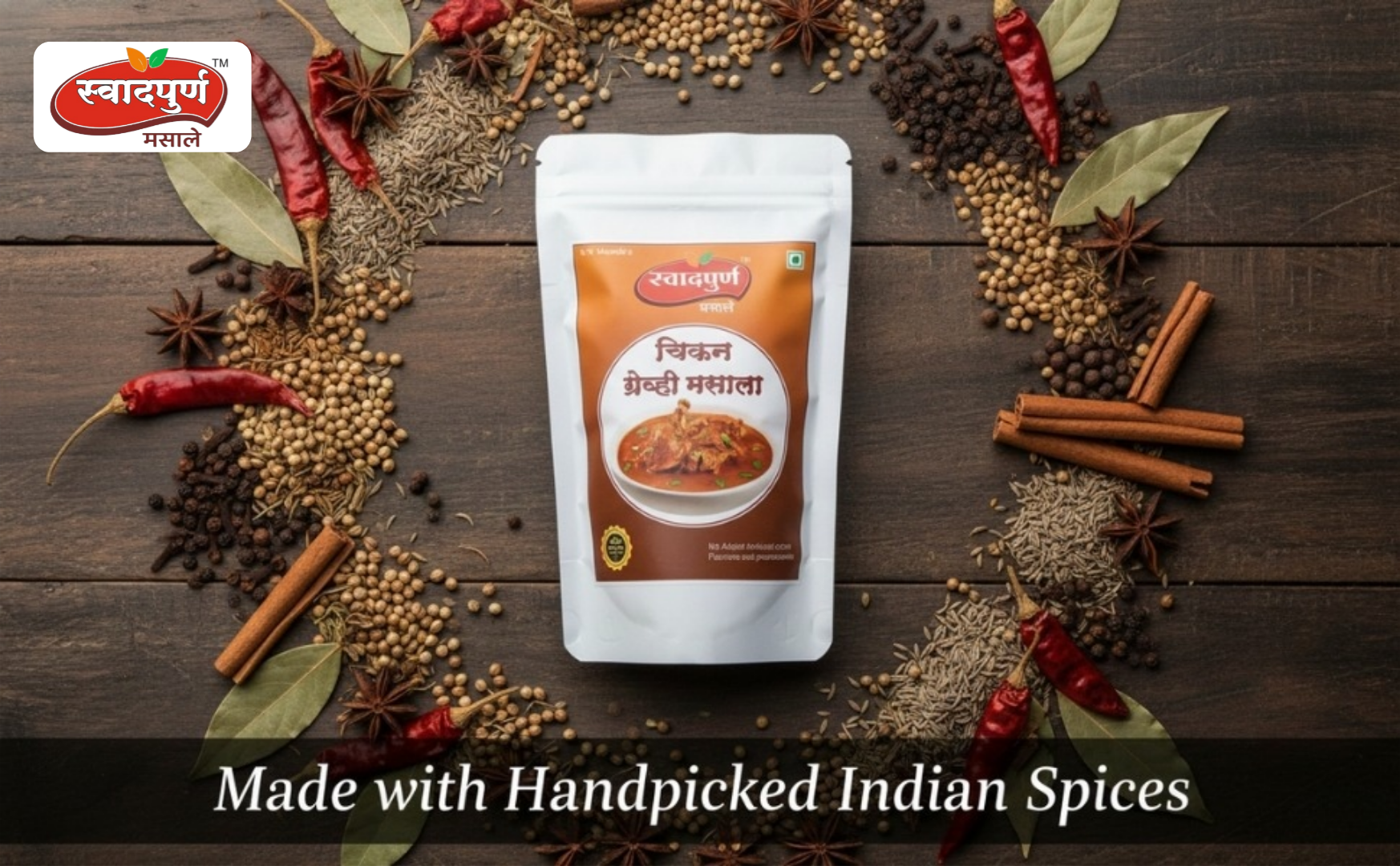 Chicken Gravy Masala | Authentic Maharashtrian Spice Blend for Mutton Curry | Rich Aroma & Traditional Taste | 100% Pure Indian Spices. - Image 21