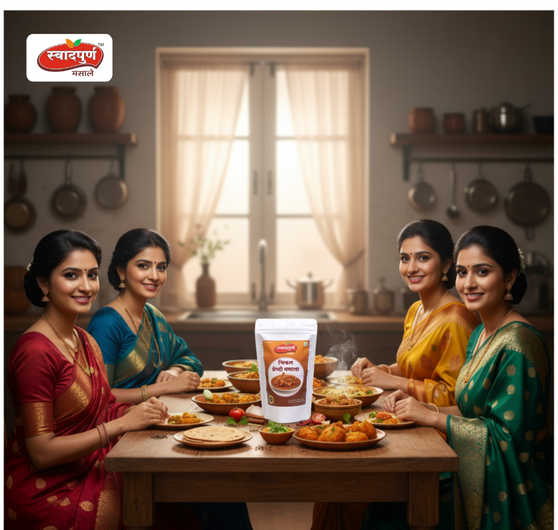 Chicken Gravy Masala | Authentic Maharashtrian Spice Blend for Mutton Curry | Rich Aroma & Traditional Taste | 100% Pure Indian Spices. - Image 3