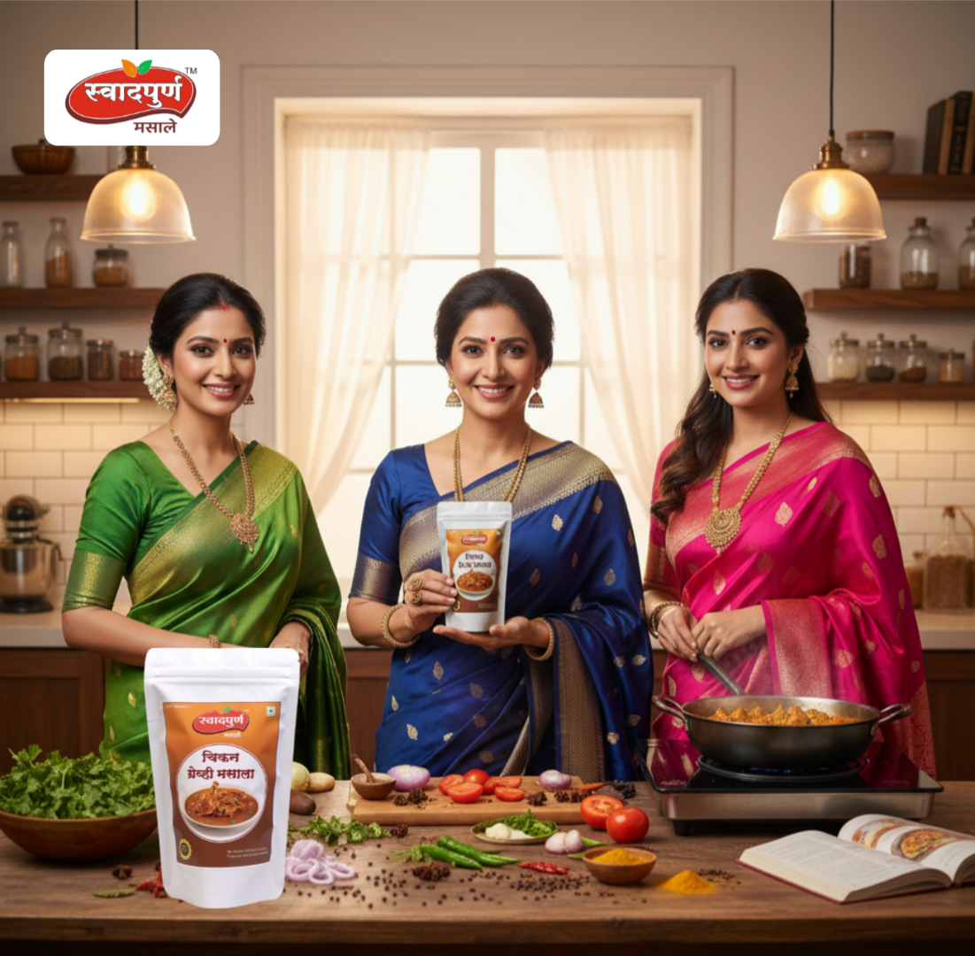 Chicken Gravy Masala | Authentic Maharashtrian Spice Blend for Mutton Curry | Rich Aroma & Traditional Taste | 100% Pure Indian Spices. - Image 5