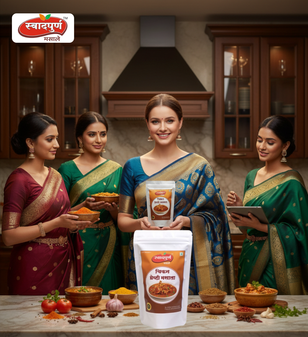 Chicken Gravy Masala | Authentic Maharashtrian Spice Blend for Mutton Curry | Rich Aroma & Traditional Taste | 100% Pure Indian Spices. - Image 4