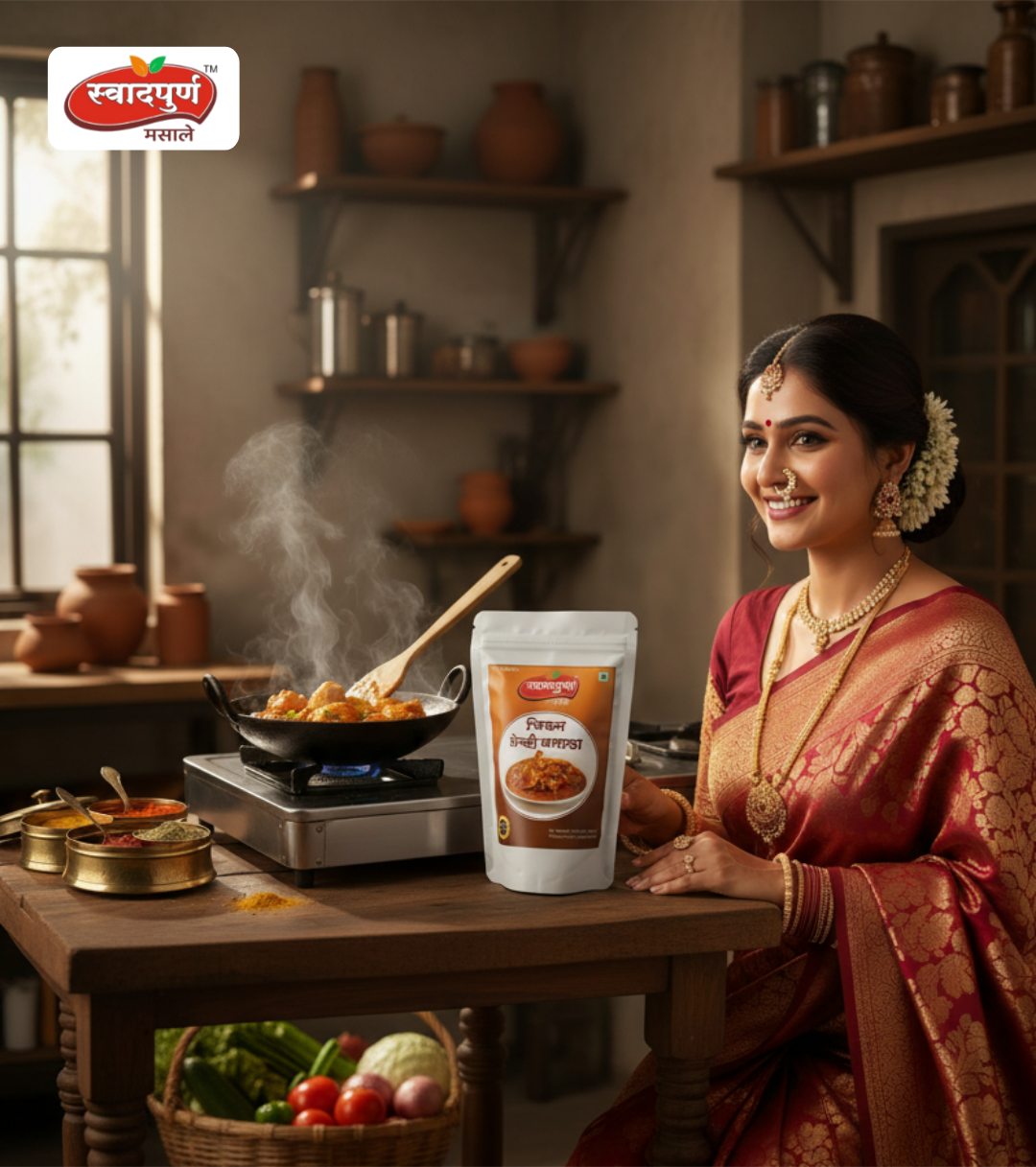 Chicken Gravy Masala | Authentic Maharashtrian Spice Blend for Mutton Curry | Rich Aroma & Traditional Taste | 100% Pure Indian Spices. - Image 8