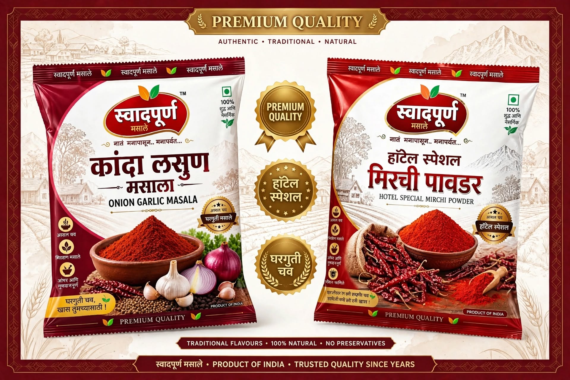 Onion Garlic Masala & Red Chilly Powder - Image 3