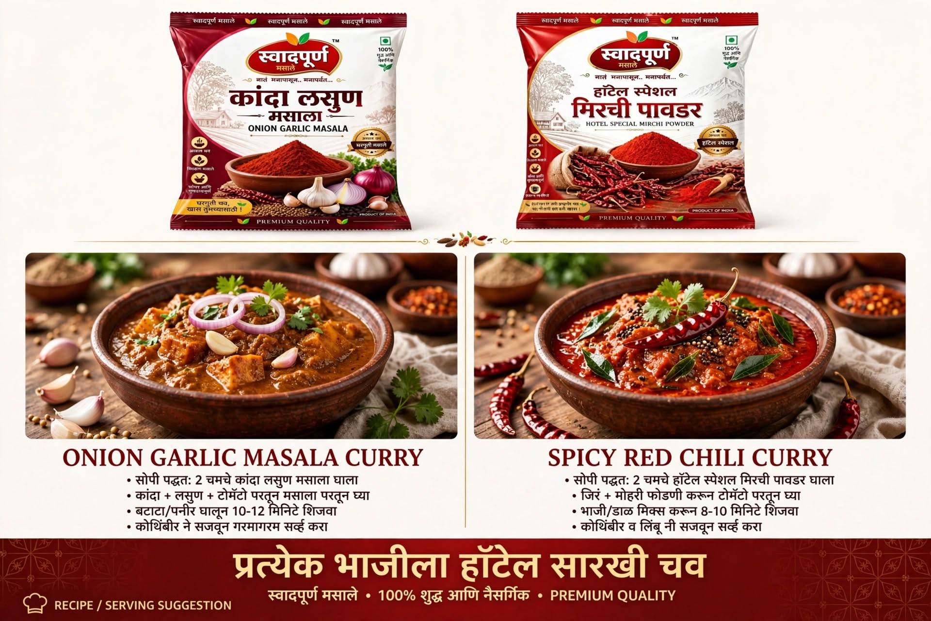Onion Garlic Masala & Red Chilly Powder - Image 4
