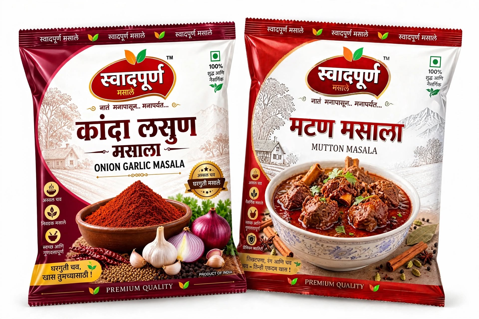 Onion Garlic Masala & Mutton Masala