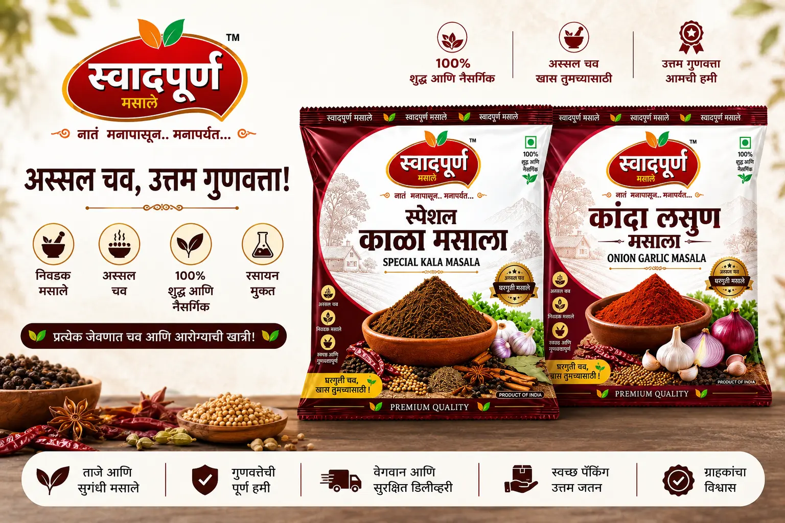 Kala Masala & Onion Garlic Masala - Image 3